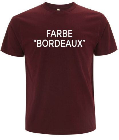 T-Shirt Farbe: Bordeaux